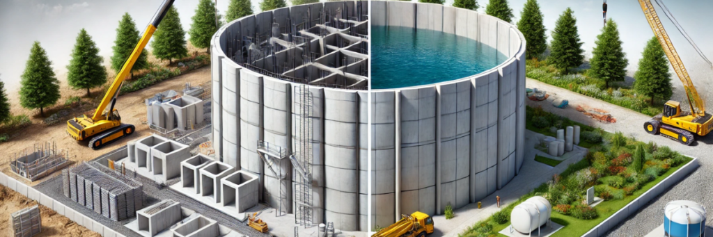 What Are the Difference Between a Precast Water Tank and Permanant Water Storage Tank